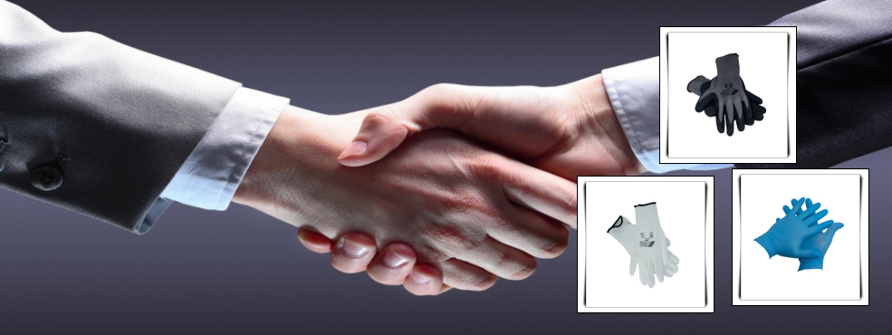 Geschäftliche Partnerschaften? Mit Sicherheit auf Augenhöhe! .......... HANDSCHUHE AB: 0,045 EURO