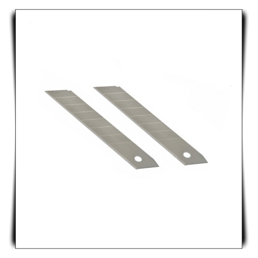 PCK 1812 - 10 Stück Premium Ersatzklingen für Cuttermesser, silber