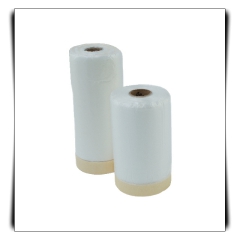 PMK 7214 - Krepp Klebeband + Masking Abdeckfolie, 1400mm x 33m