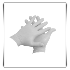 VHS 1006 - 100 Stück Vinyl Einweghandschuhe, weiß, Größe: M